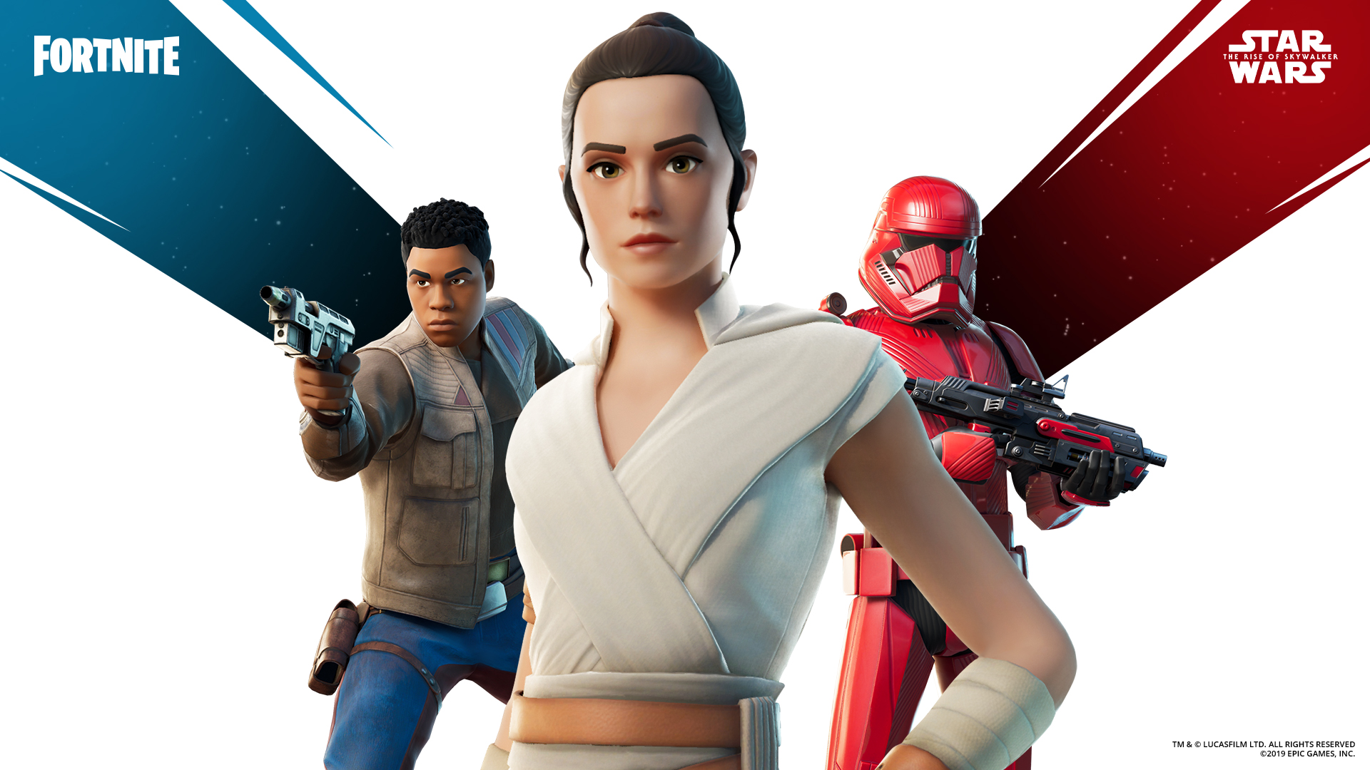 Rey, Finn & Sith Trooper Outfits Are Now Available For Purchase In Fortnite 
