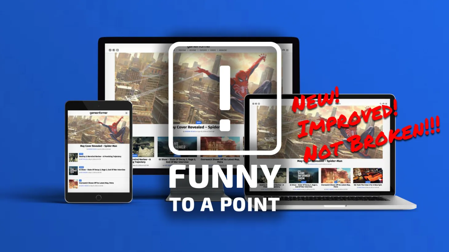 Funny to a Point – Hallelujah, We Have A New Website!