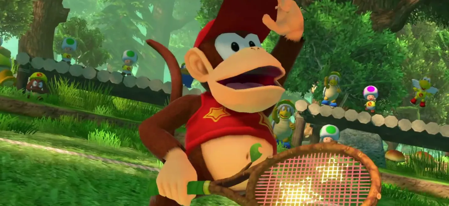 Diddy Kong in Mario Tennis Aces