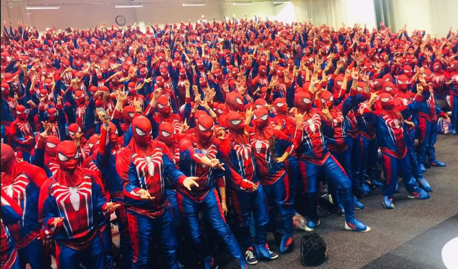 547 People Dress As Spider-Man To Break World Record