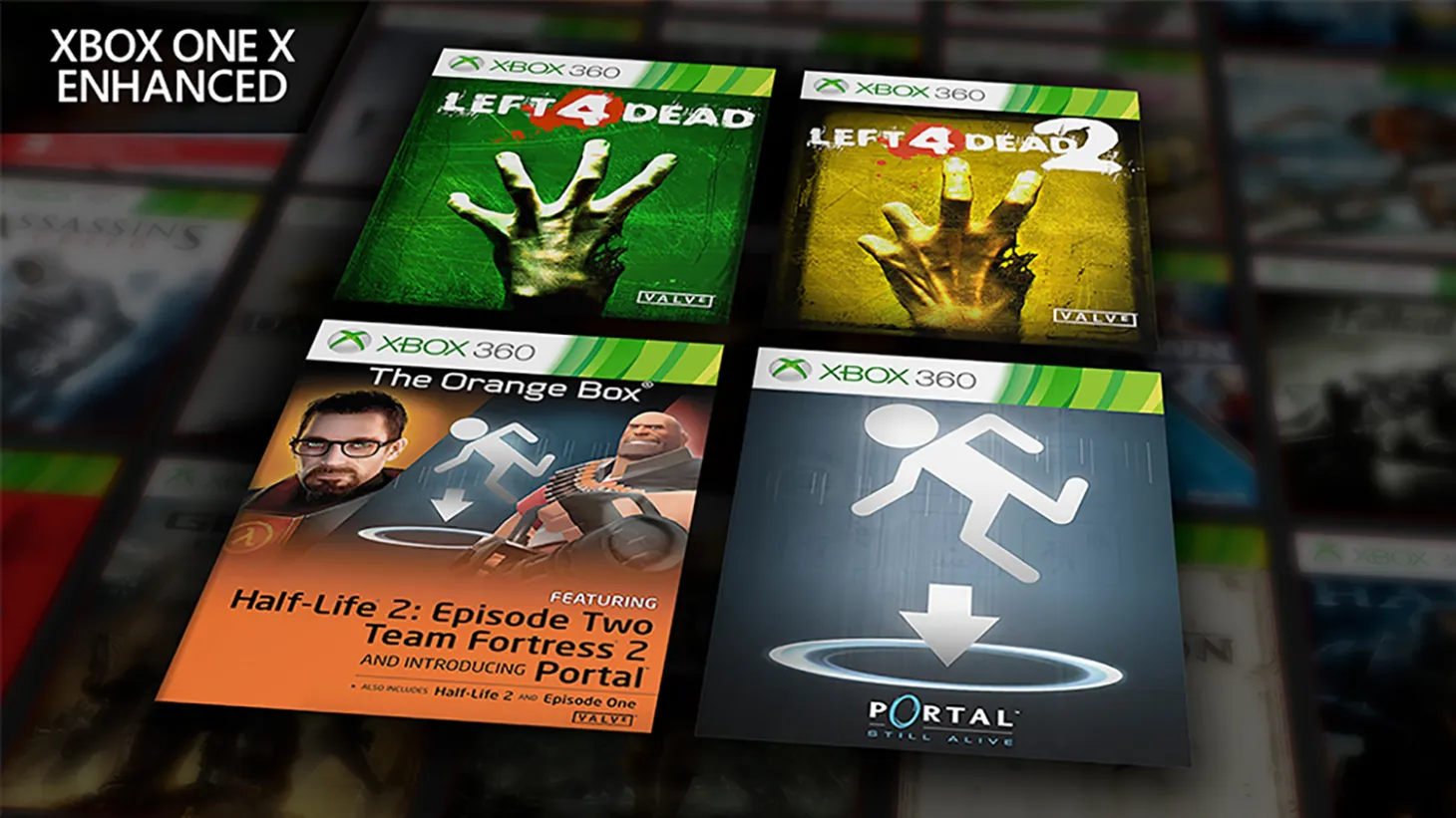Half-Life 2, Portal, Left 4 Dead 1 & 2 Enhanced On Xbox One X