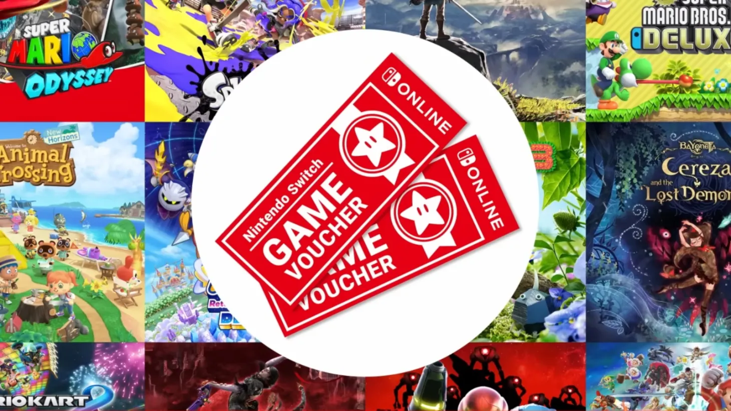 Nintendo Switch Game Vouchers graphic