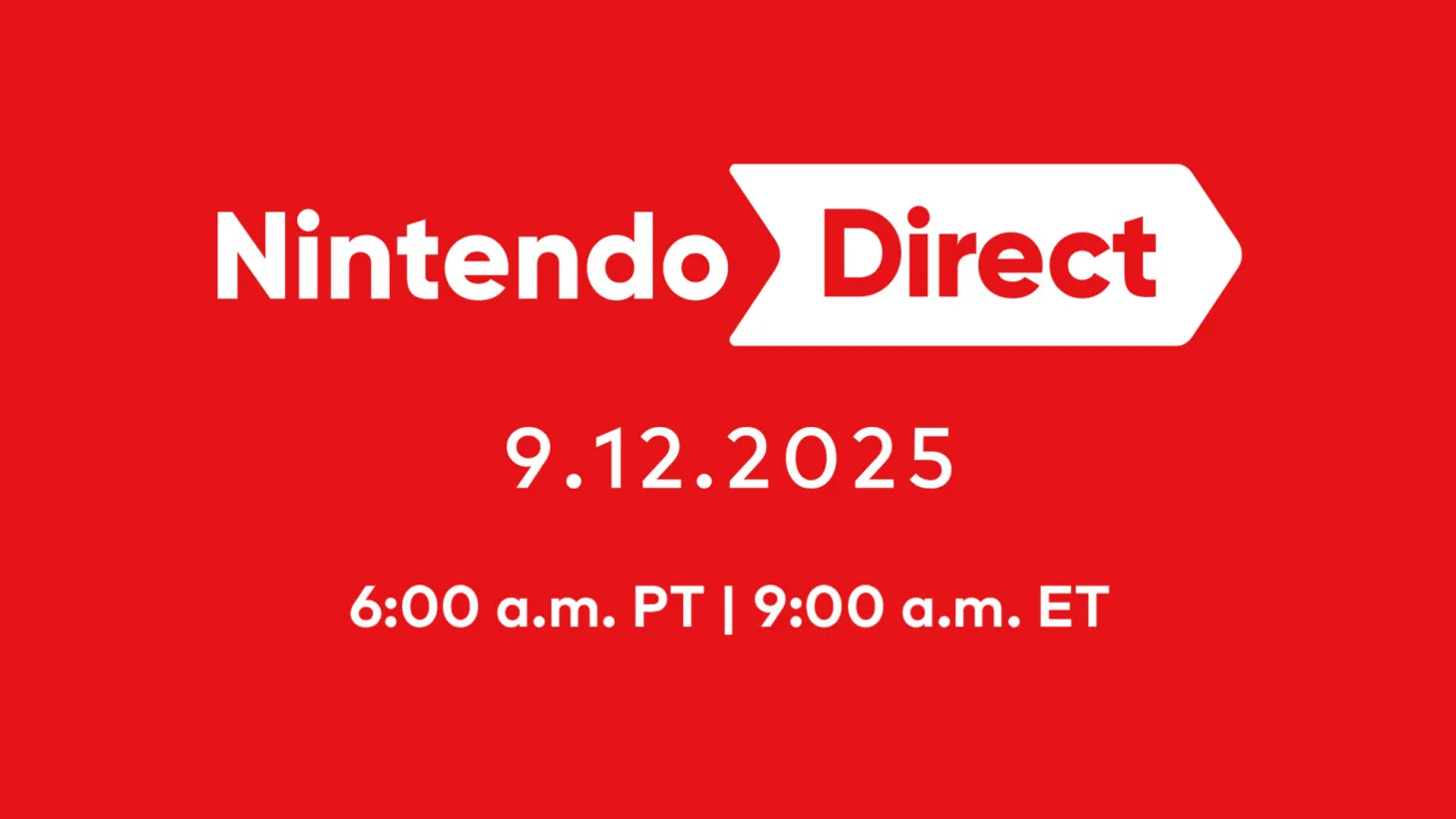 Friday September 12 2025 Nintendo Direct 