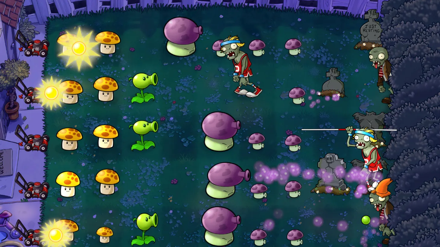 Plants Vs. Zombies: Replanted gameplay screenshot