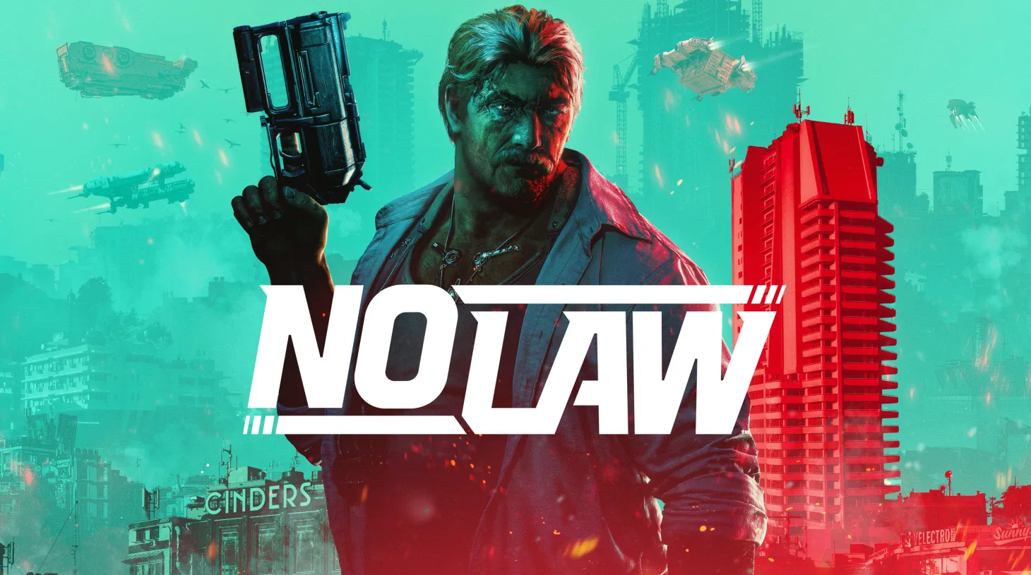 No Law Neon Giant The Ascent Developer First-Person Melee Shooter Cyberpunk RPG