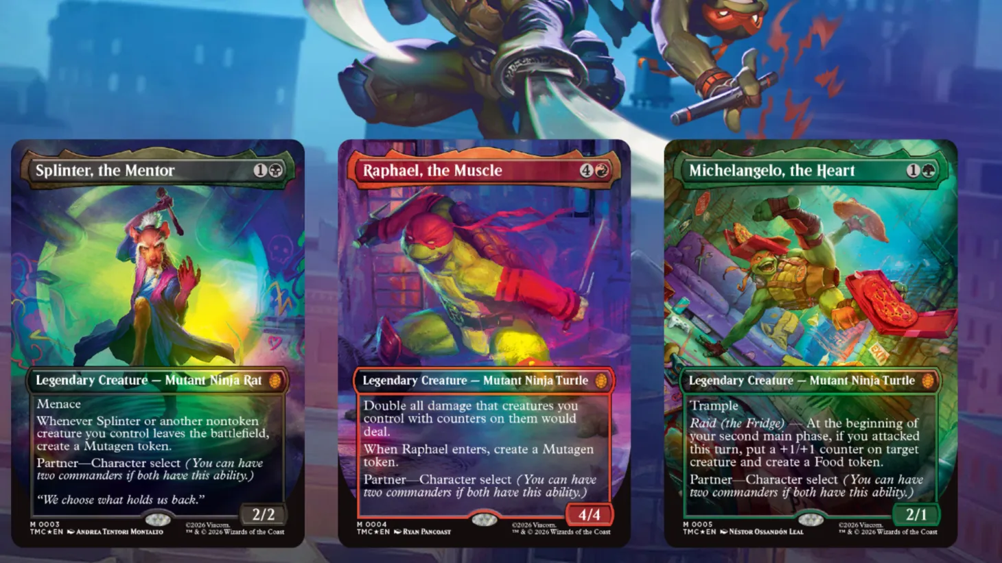 Magic the Gathering Teenage Mutant Ninja Turtles TMNT Set Commander Arena Standard