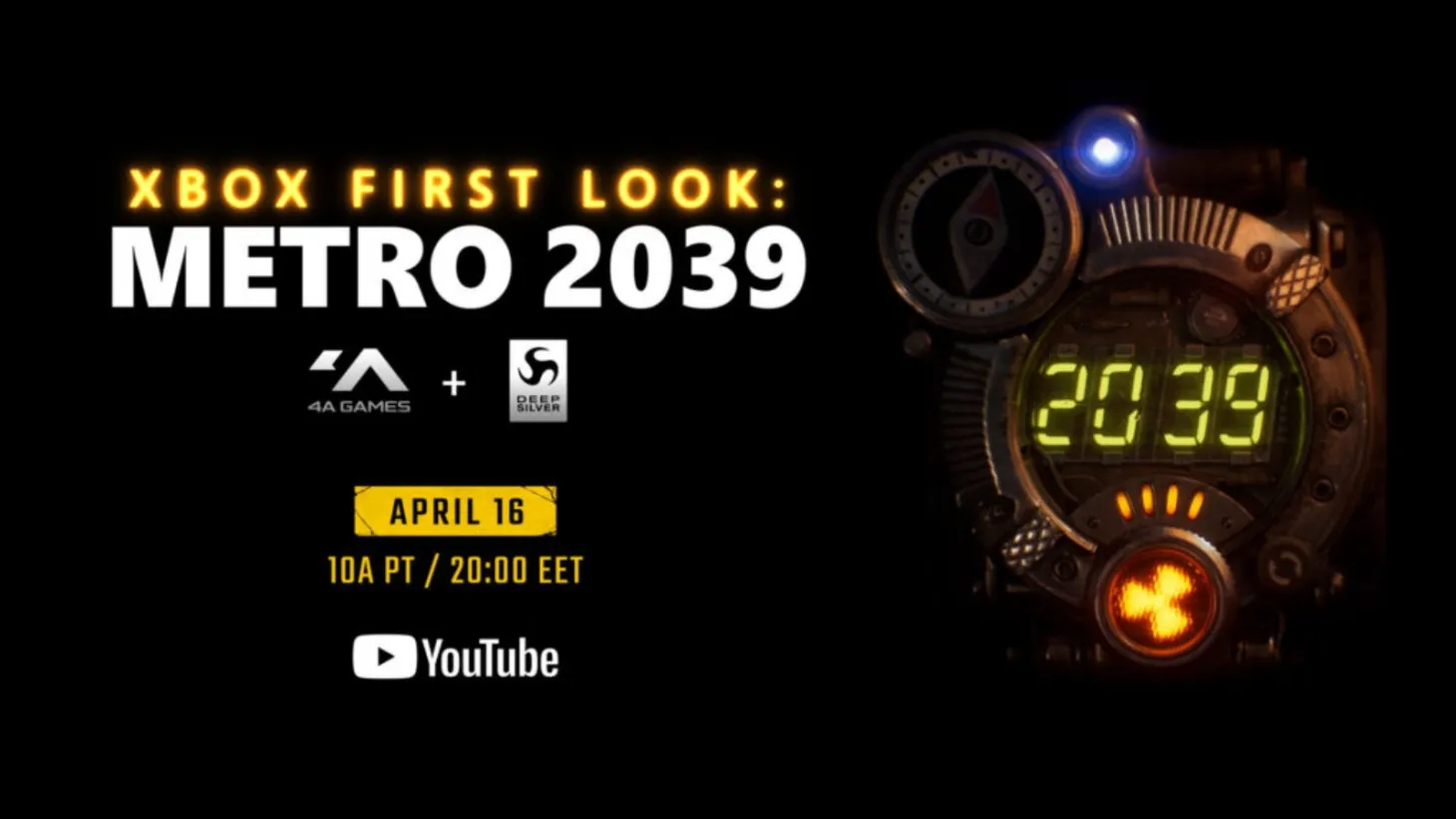 Metro 2039 Announced With A Full Reveal Set For This Thursday