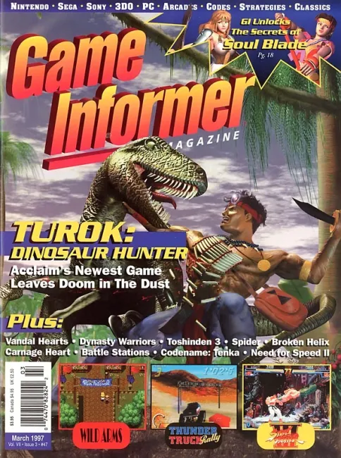 Game Informer Issue 47 – Turok: Dinosaur Hunter