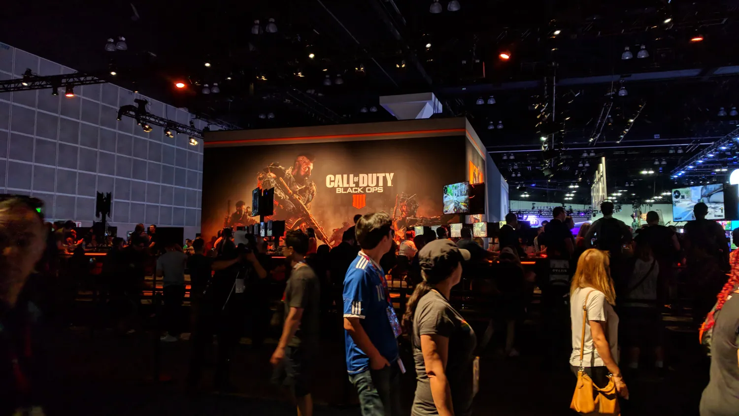 Black Ops 4 had a long line at the show as well – I assume they were all editors lining up to tell the developers that "IIII" is not a real Roman numeral.