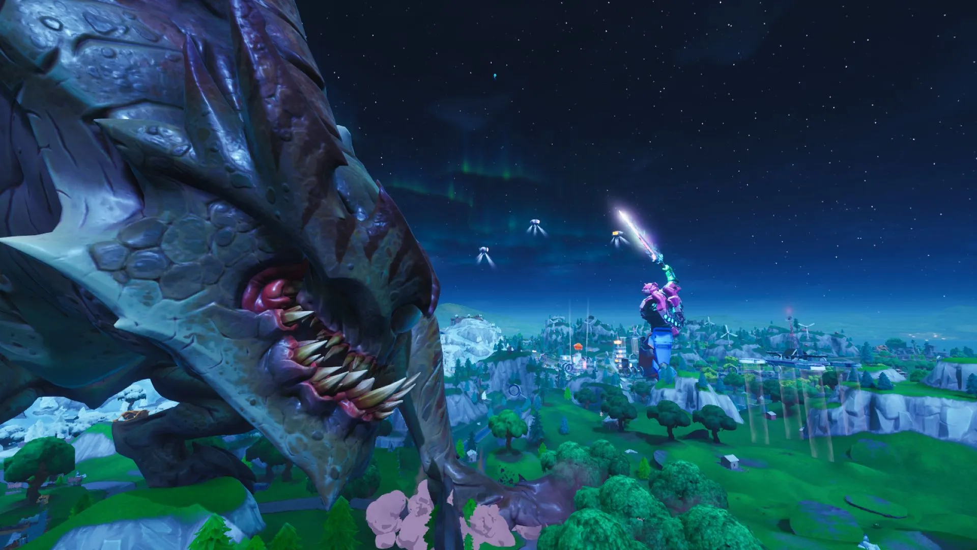 Fortnite Just Had A Kaiju-Versus-Mech Fight On Its Map
