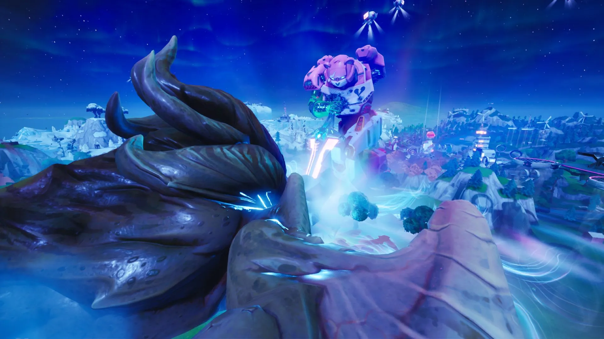 Fortnite Just Had A Kaiju-Versus-Mech Fight On Its Map