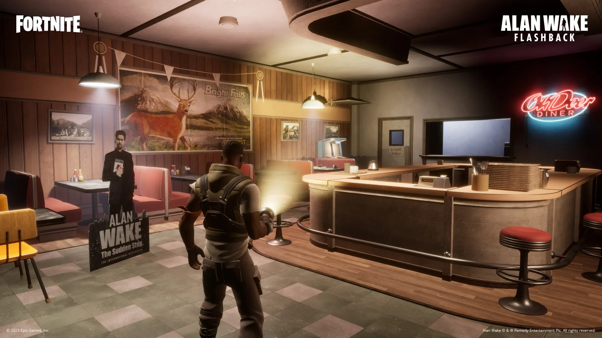 Fortnite Alan Wake 2 II Flashback Story Catch Up Season 4 Chapter 4 Epic Games Remedy