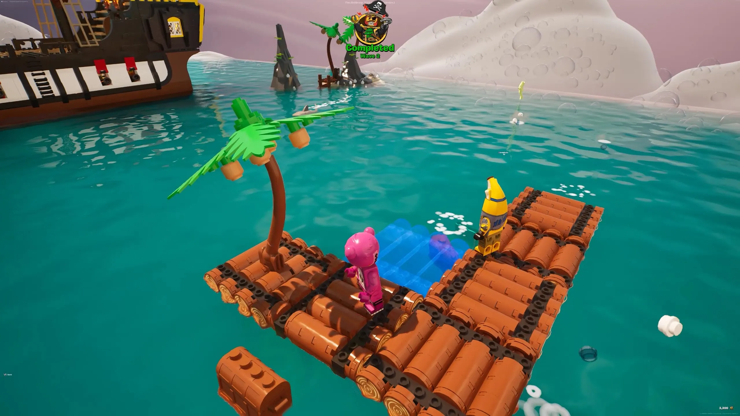 lego fortnite new islands raft survival obby fun