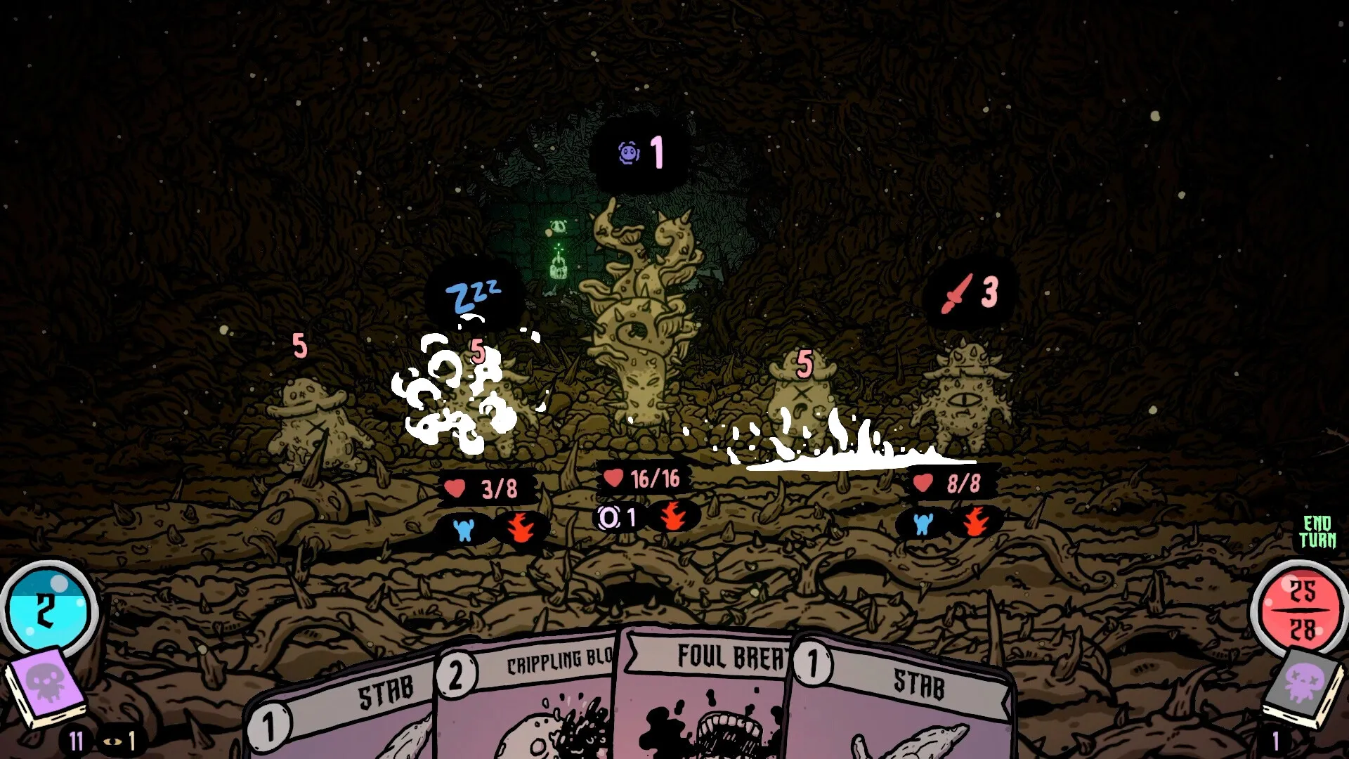 Shroom and Gloom Team Lazerbeam Devolver Digital Roguelike Deckbuilder