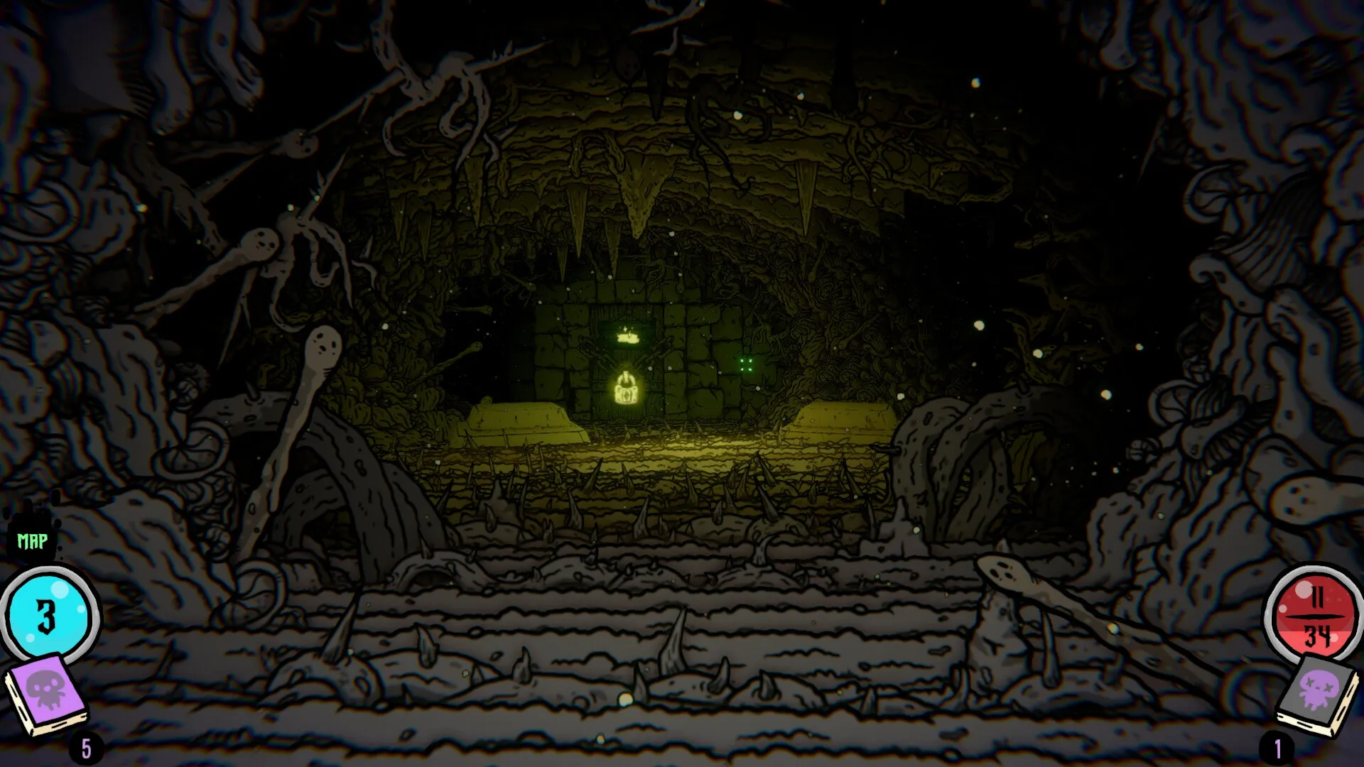 Shroom and Gloom Team Lazerbeam Devolver Digital Roguelike Deckbuilder