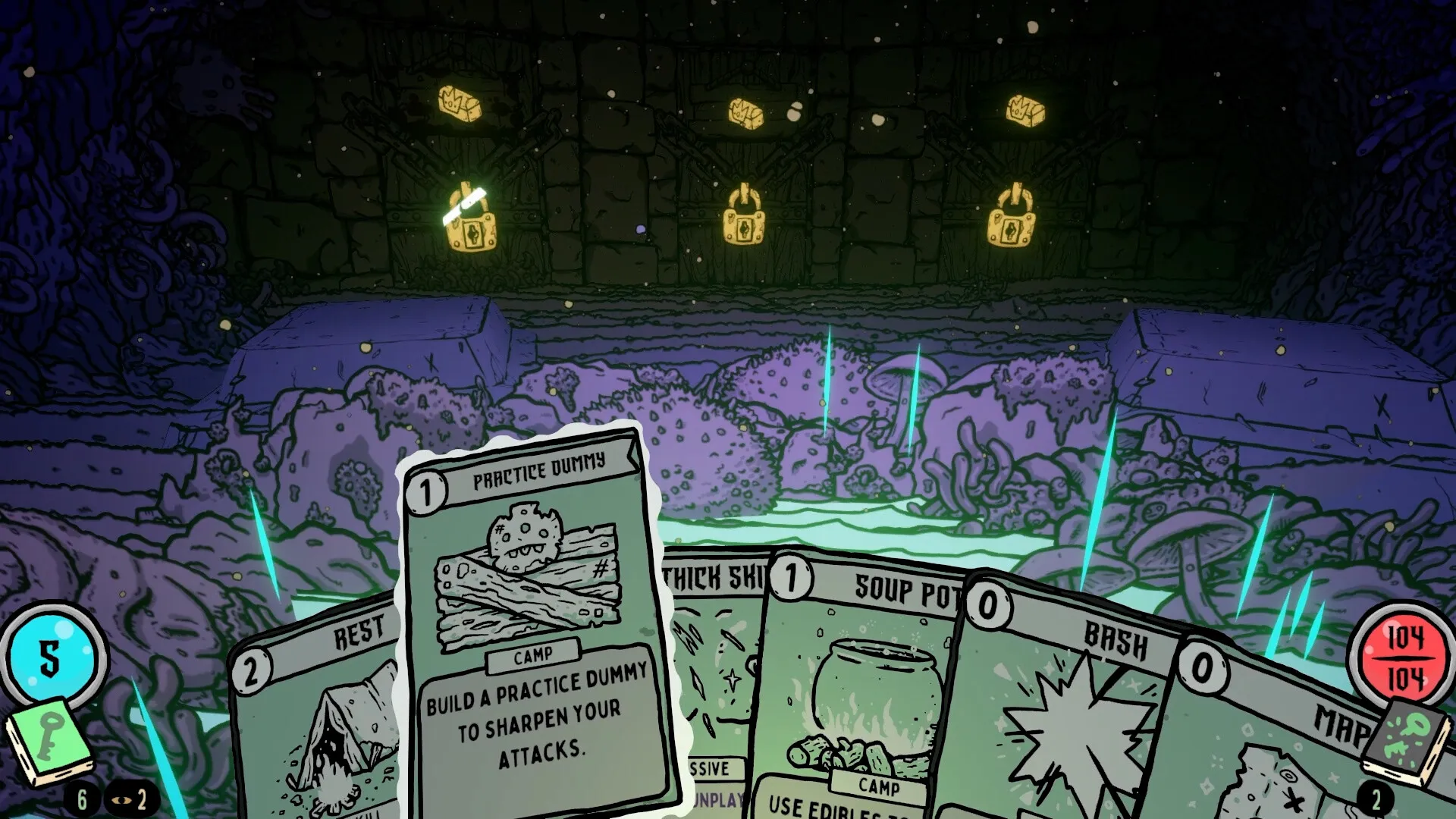Shroom and Gloom Team Lazerbeam Devolver Digital Roguelike Deckbuilder