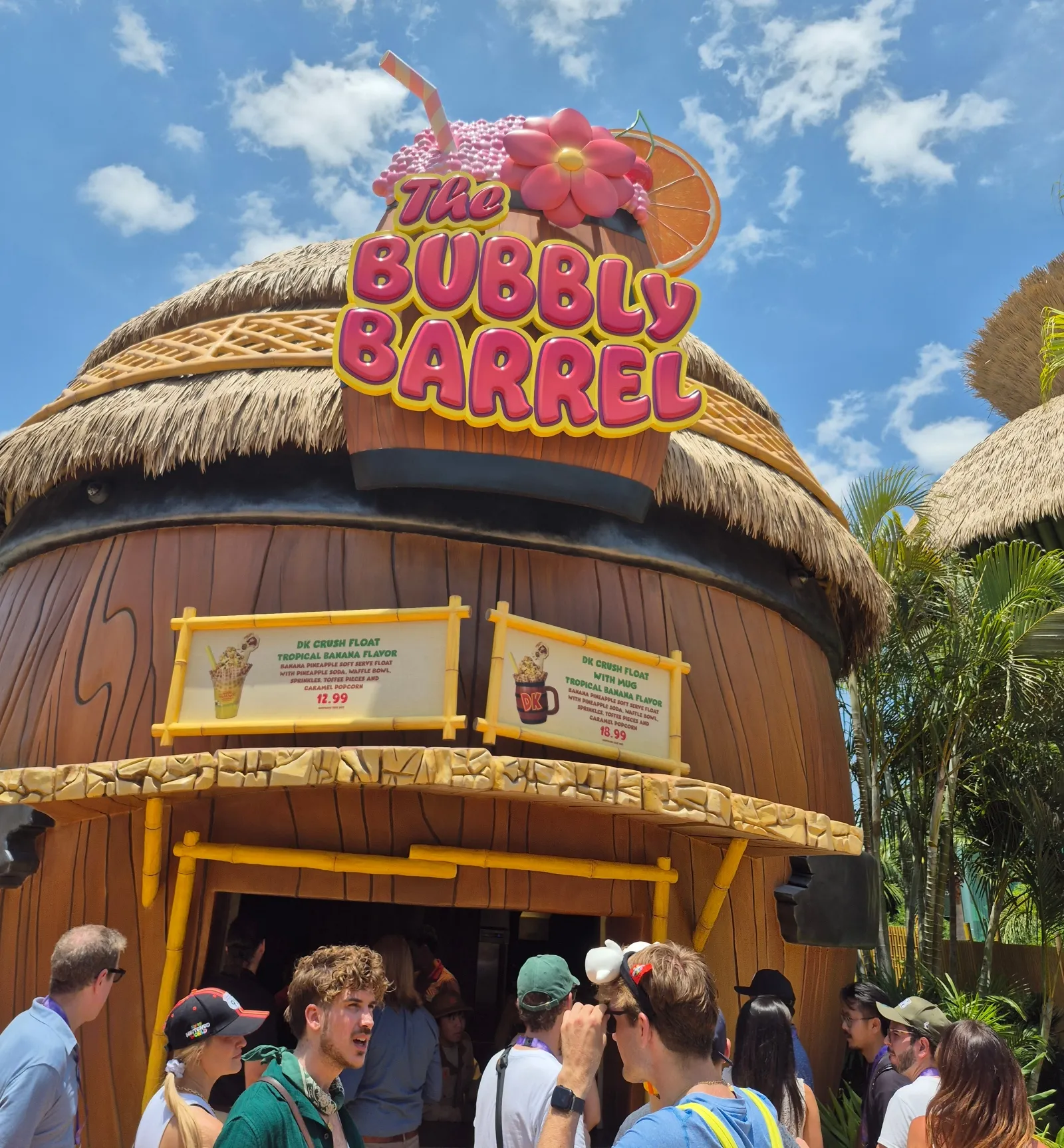 Cool down with a DK Crush Float at the Bubbly Barrel 
