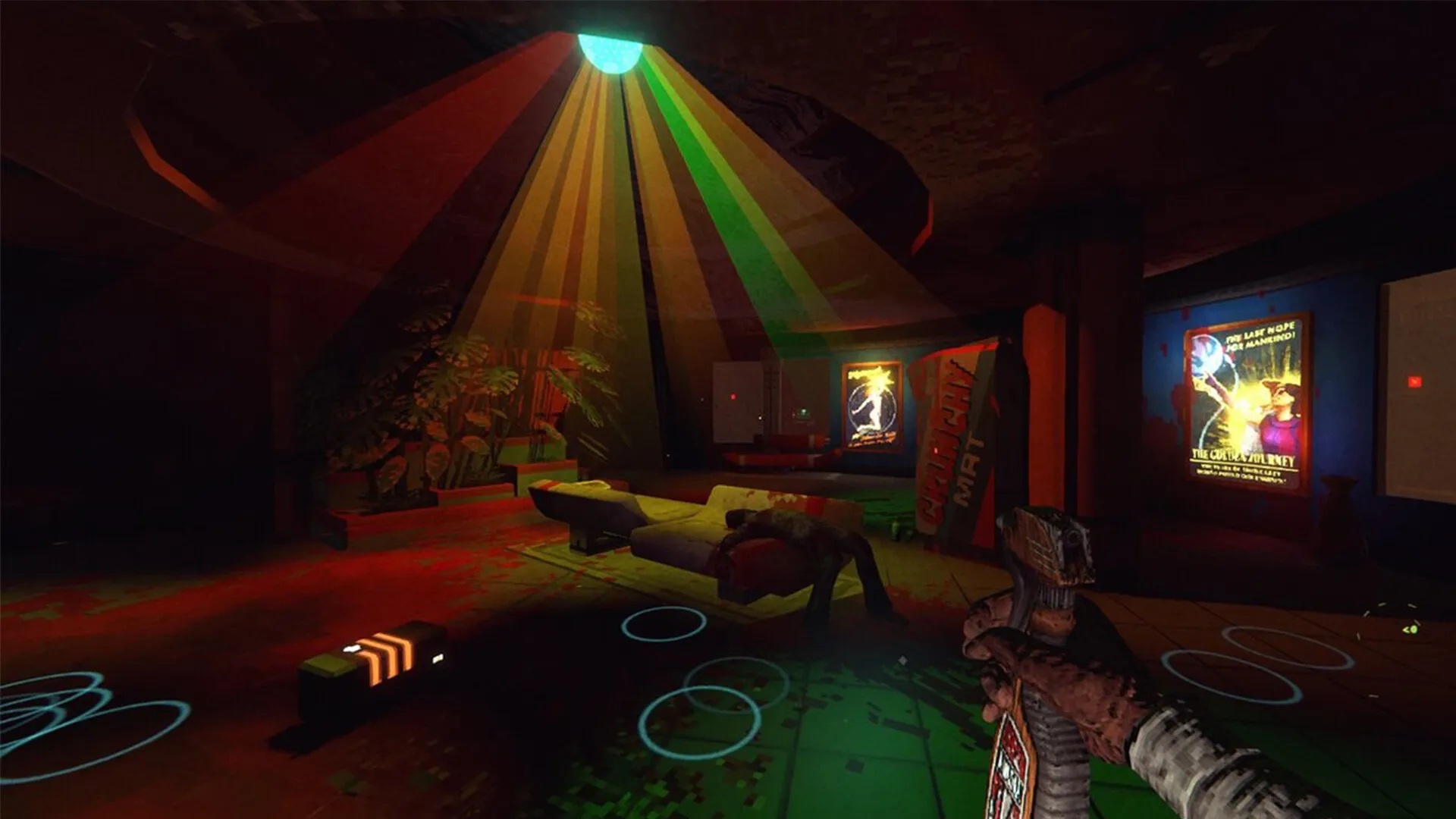 RetroSpace Immersive Sim Shooter Horror PC Game The Wild Gentlemen Kwalee System Shock Sci Fi Thief Deus Ex