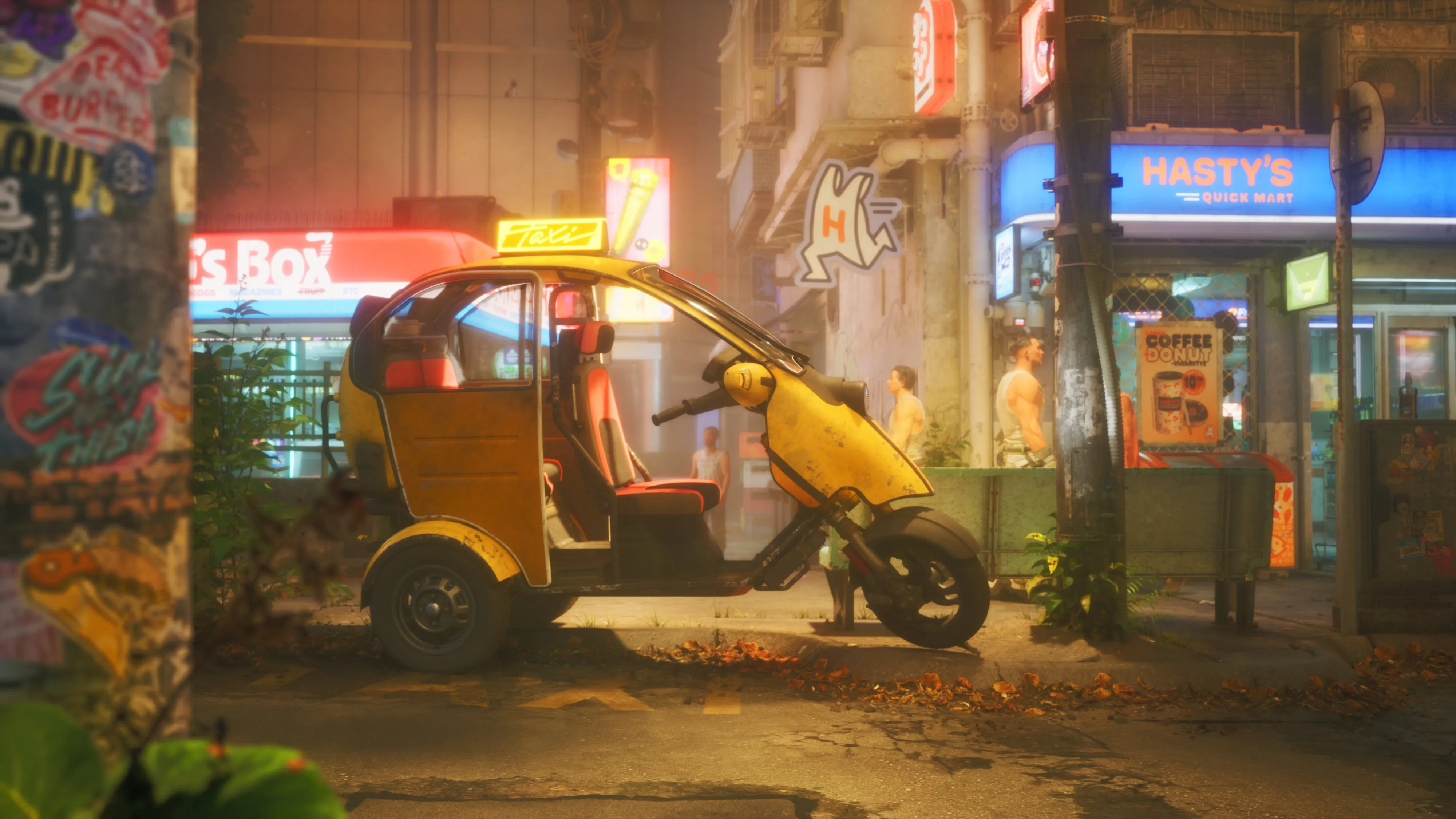 No Law Neon Giant The Ascent Developer First-Person Melee Shooter Cyberpunk RPG